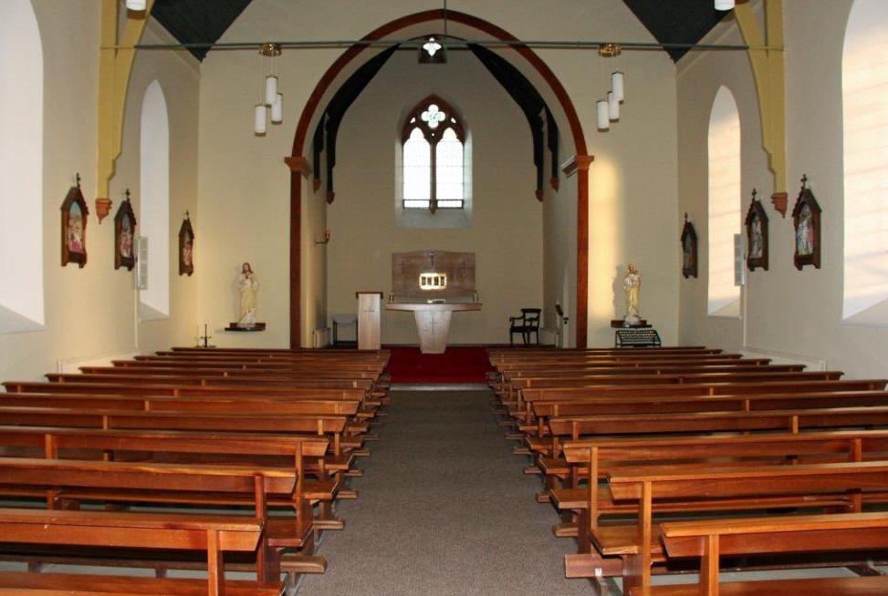 Church And Altar In St Columba's